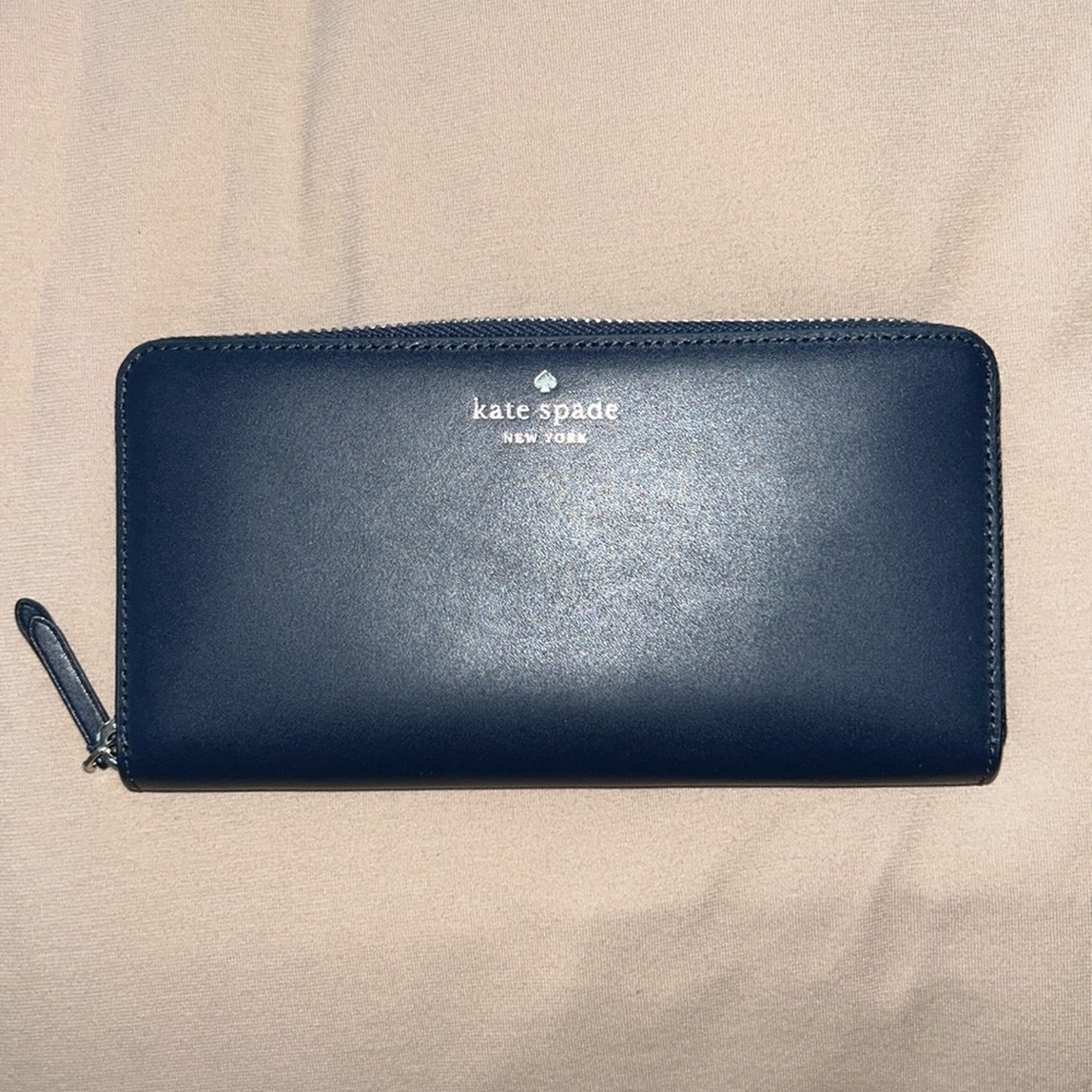 New Kate Spade navy wallet